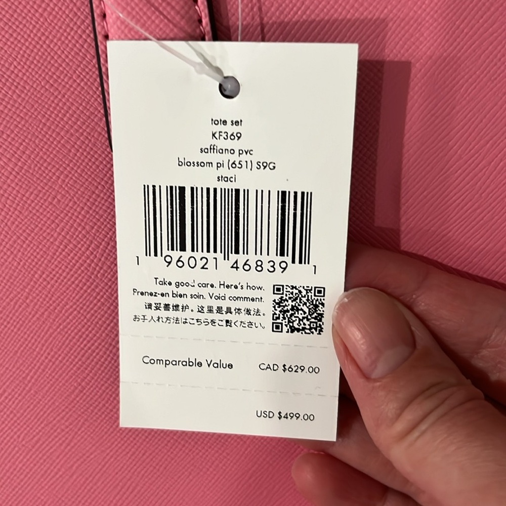 Kate spade blossom pink tote with matching wallet - Picture 6 of 13